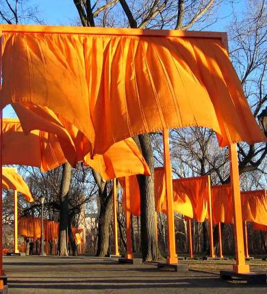 The Gates, Central Park, New York. Installation by Christo and Jeanne-Claude, 2005. Photo from Carol M. Highsmith Archive, Library of Congress