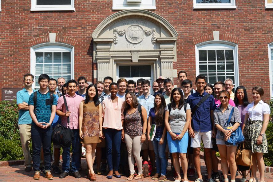 Group shot of Master's Program students from Tufts University's Department of Economics