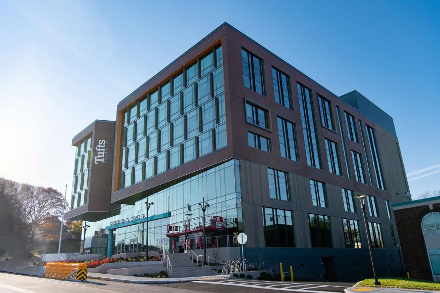 Joyce Cummings Center’s College Avenue entrance. Photo: Alonso Nichols