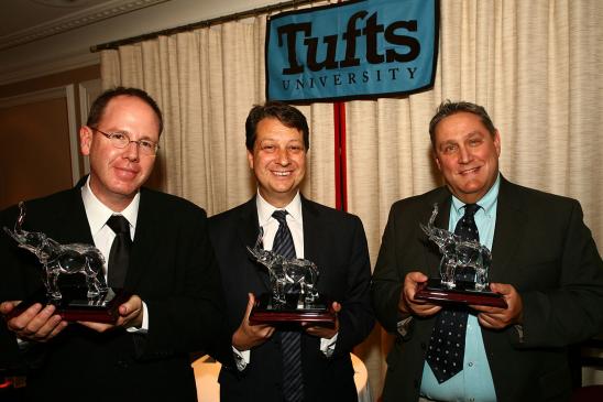 Albert Berger, Neal Shapiro, Jim Nicola, 2008 P.T. Barnum Award winners