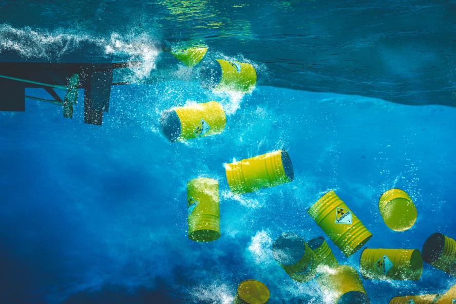 Radioactive materials in ocean