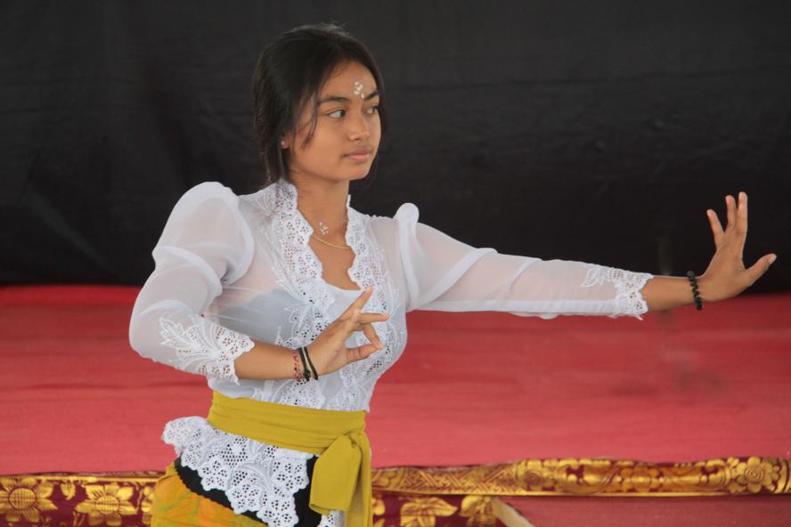 Balinese girl dancing