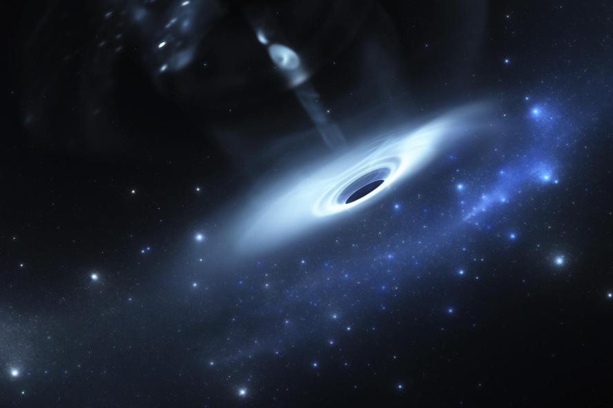 Stars fall in black hole