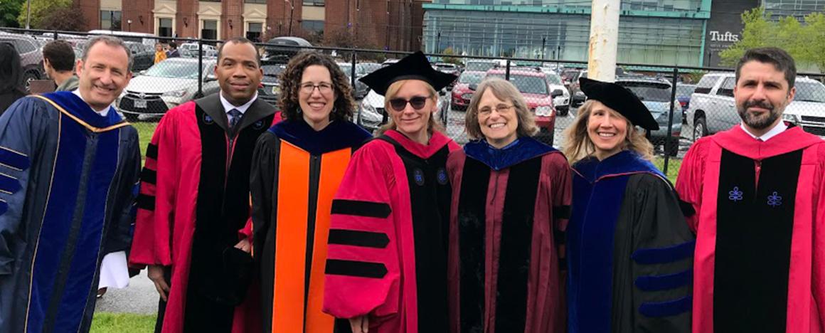 Commencement day featuring faculty from Political Science