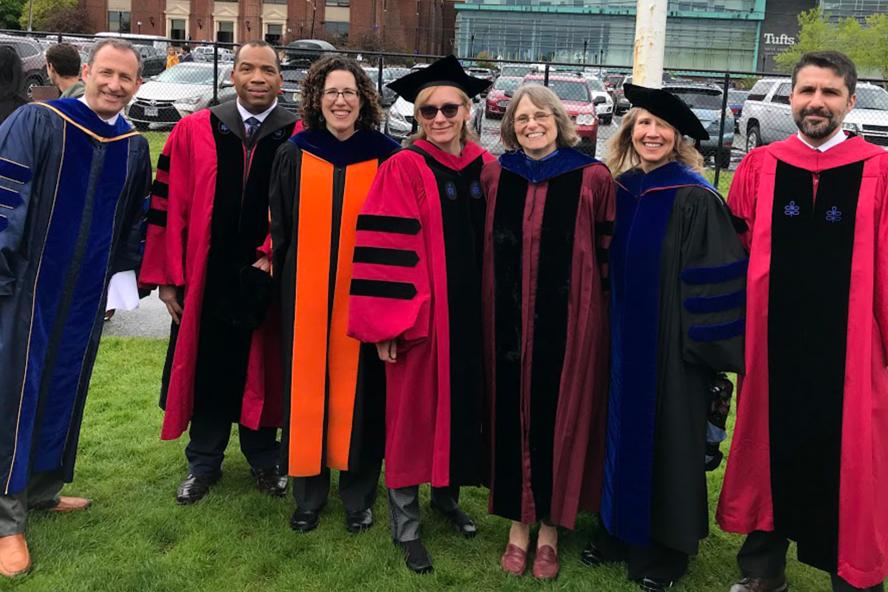 Commencement day featuring faculty from Political Science