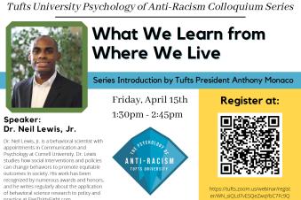 2022 April Racism Colloquium Series titled "What we learn from where we live"