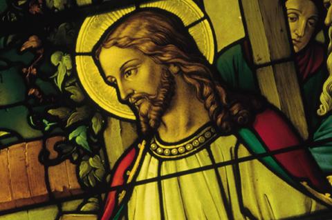 Stained glass Jesus image
