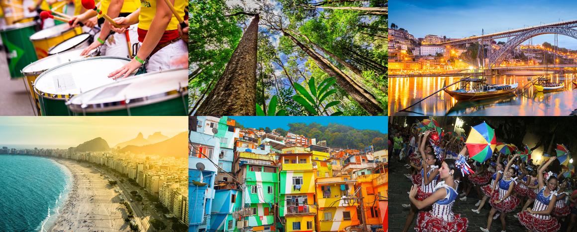 Collage depicting scenes of Portugal