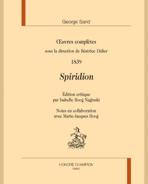 Spiridion book cover