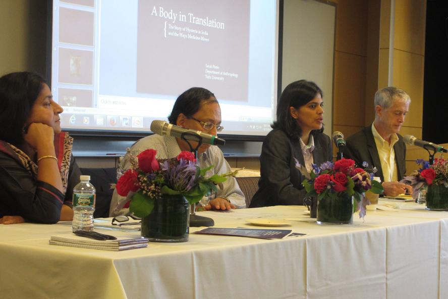 Faculty speaking at a CSAIOS event