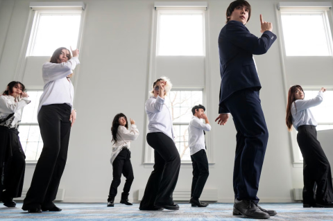 Kpop dancing students