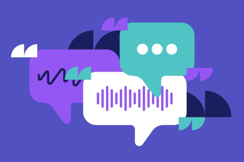 Speech bubbles with ellipses other symbols against a purple background A cognitive scientist studying language comprehension explains the difference between how the likes of ChatGPT work and how we think—and what we can learn from that
