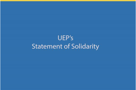 Text only: UEP's Statement of Solidarity